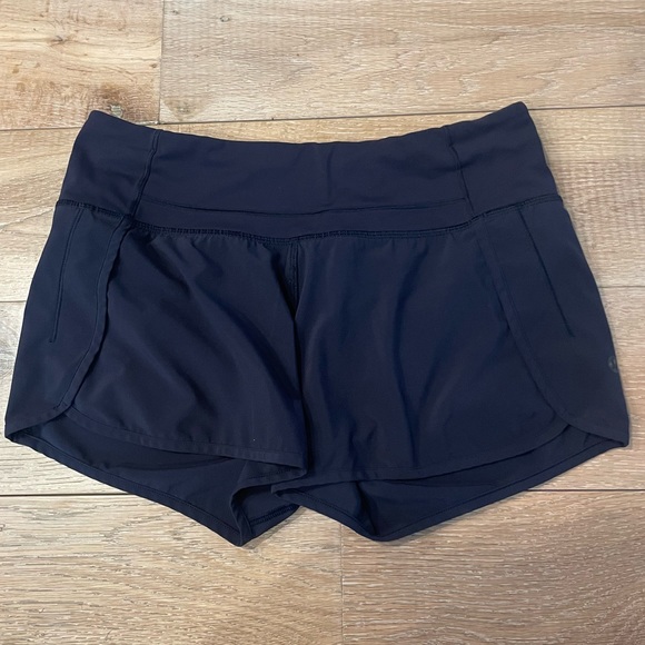 lululemon athletica Pants - Lululemon Navy Blue Running Athletic Shorts with Liner 4